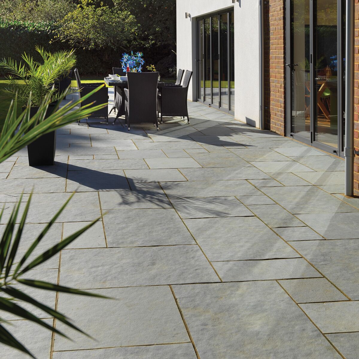 Kota Blue - Sawn Limestone Paving Slabs