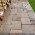 Autumn Brown Indian Sandstone Paving Slabs 900x600