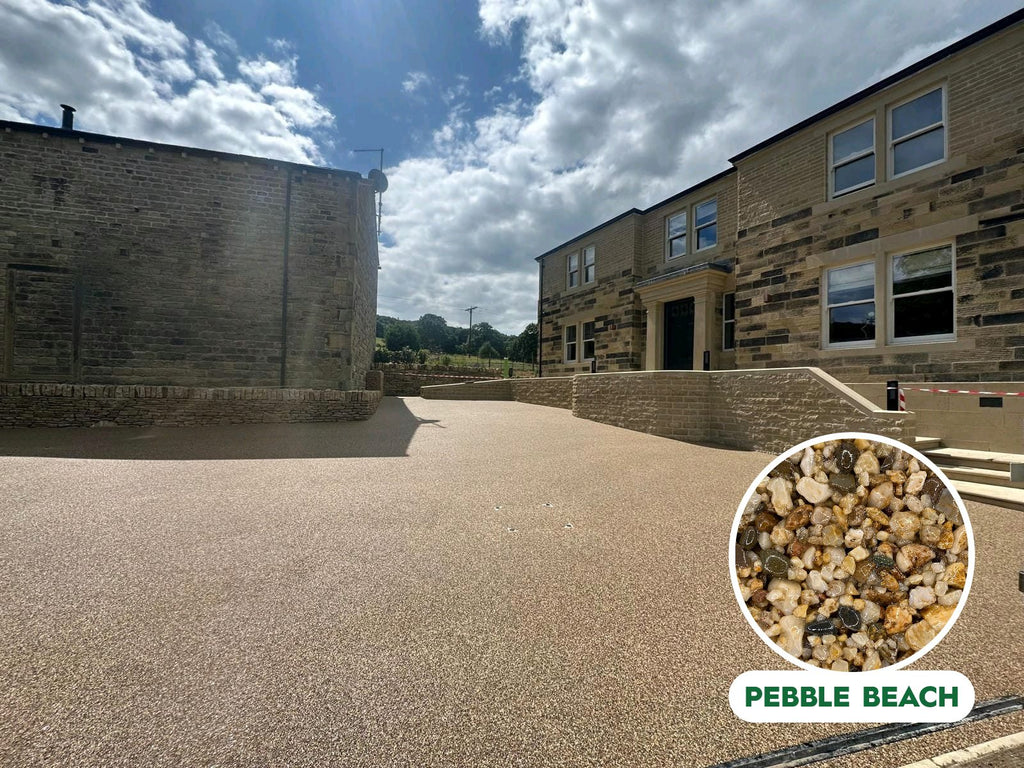 Non-UV Resin Bound Kit – Gold Pebble Beach, 1-5mm | 4sqm – 36sqm