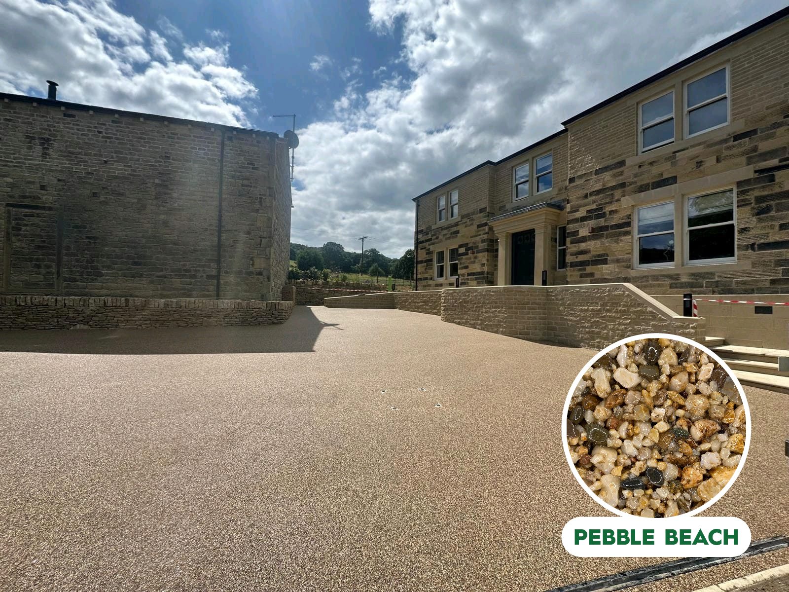 Non-UV Resin Bound Kit – Gold Pebble Beach, 1-5mm | 4sqm – 36sqm