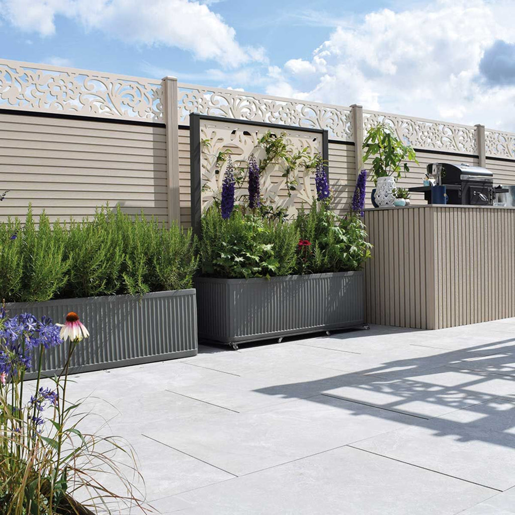 Amalfi Gris - Light Grey Porcelain Paving Slabs (900 x 600 x 20 mm)