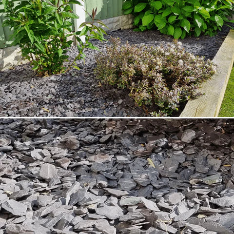 Welsh Blue Plum Crushed Slate Chippings 20mm