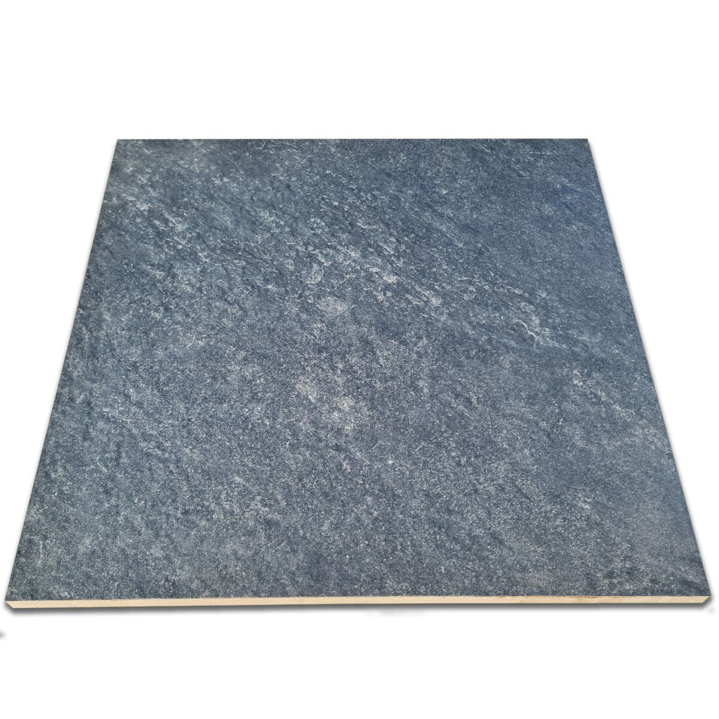 Bourton Anthracite - Dark Grey Patio Porcelain Paving Slabs - 600 x 600 x 20 mm