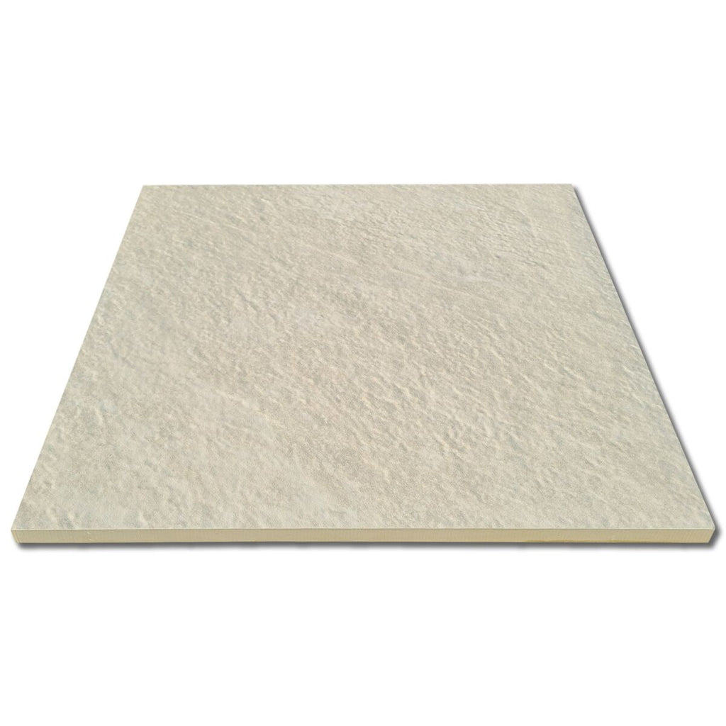 Bourton Cream - Light Buff Patio Porcelain Paving Slabs - 600 x 600 x 20 mm