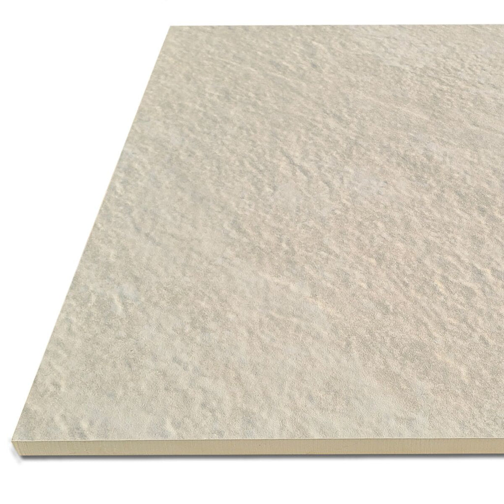 Bourton Cream - Light Buff Patio Porcelain Paving Slabs - 600 x 600 x 20 mm