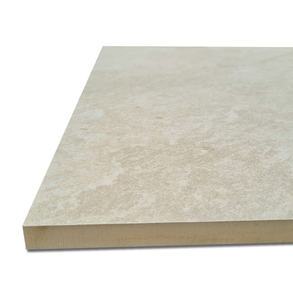 Bourton Cream - Light Buff Patio Porcelain Paving Slabs - 900 x 600 x 20 mm