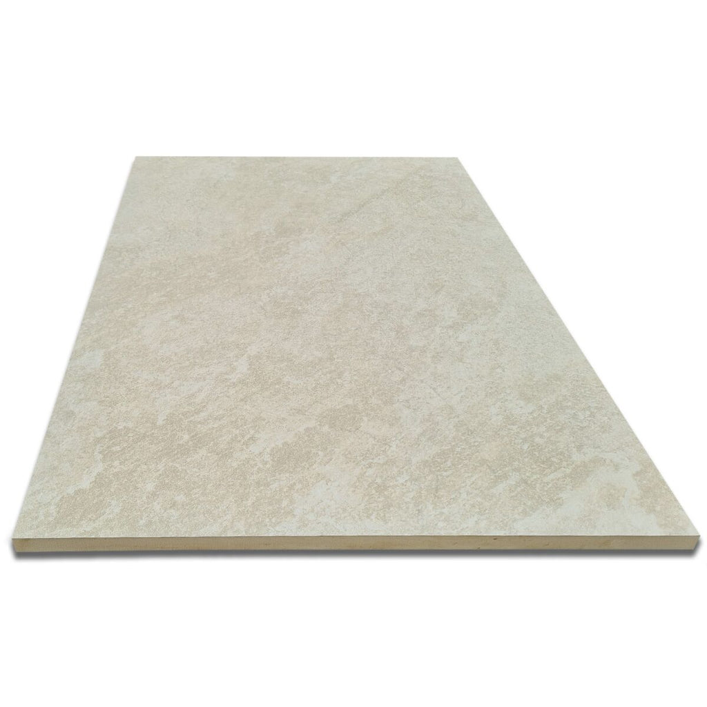Bourton Cream - Light Buff Patio Porcelain Paving Slabs - 900 x 600 x 20 mm