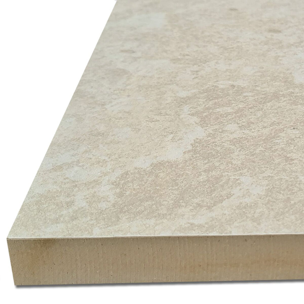 Bourton Cream - Light Buff Patio Porcelain Paving Slabs - 900 x 600 x 20 mm