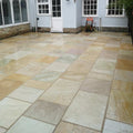 900 x 600 mm Buff - Riven Indian Sandstone Paving Slabs