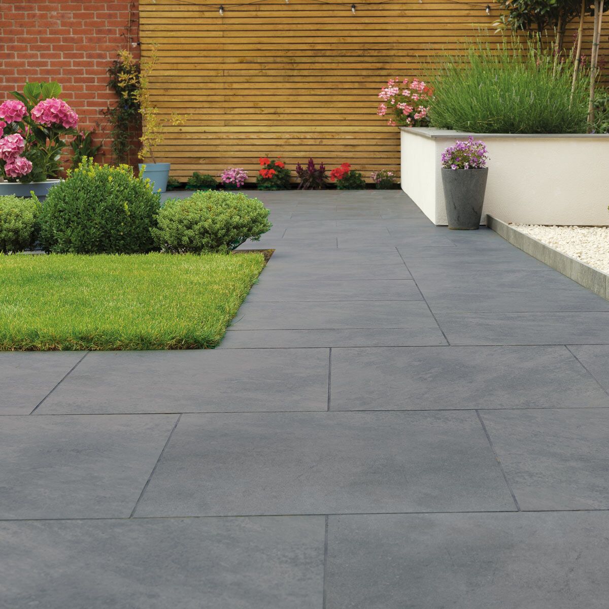 Calibra Chalkboard Porcelain Paving Slabs (595 x 595 x 20 mm)