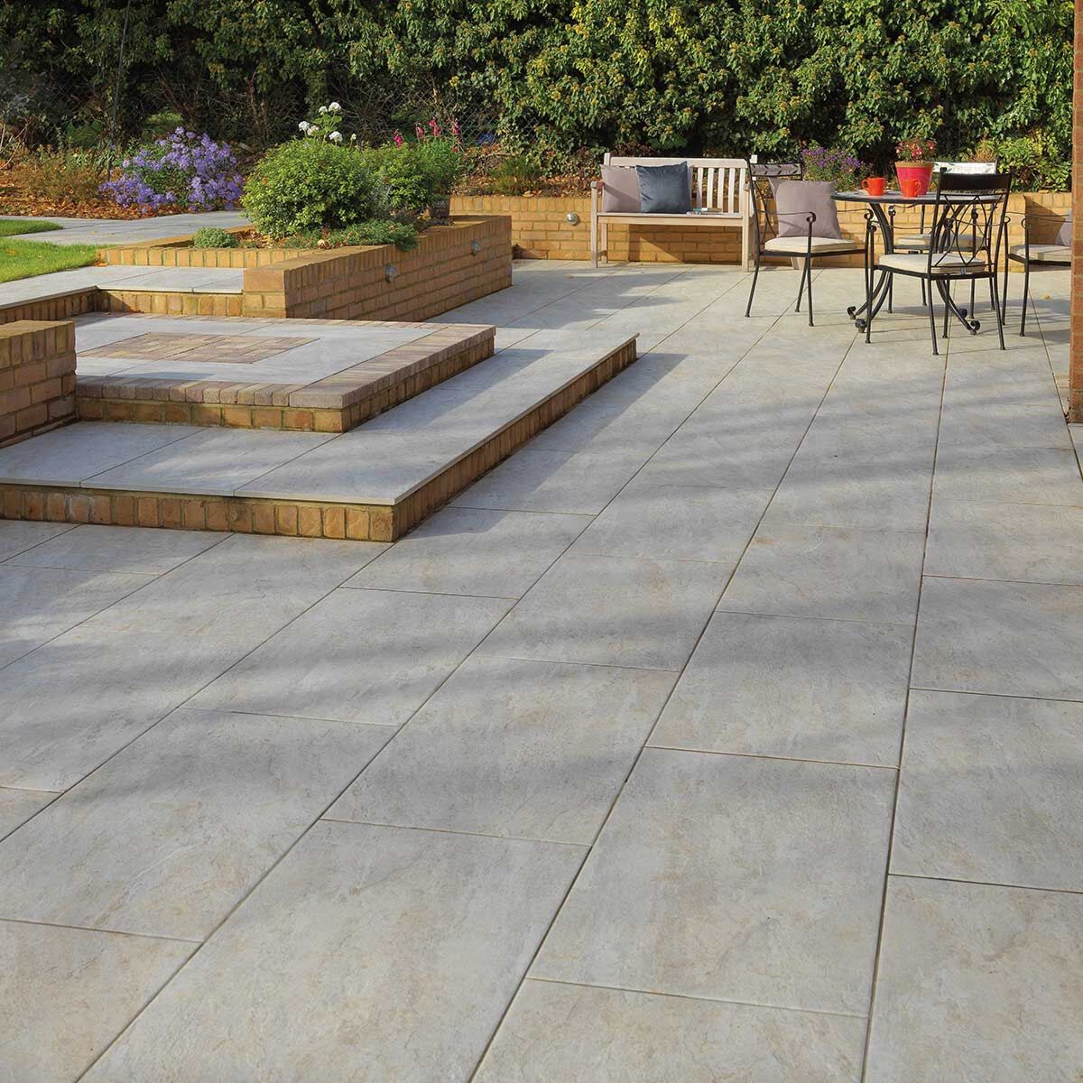 Dolomite Dust - Porcelain Paving Slabs (1000 x 500 mm)