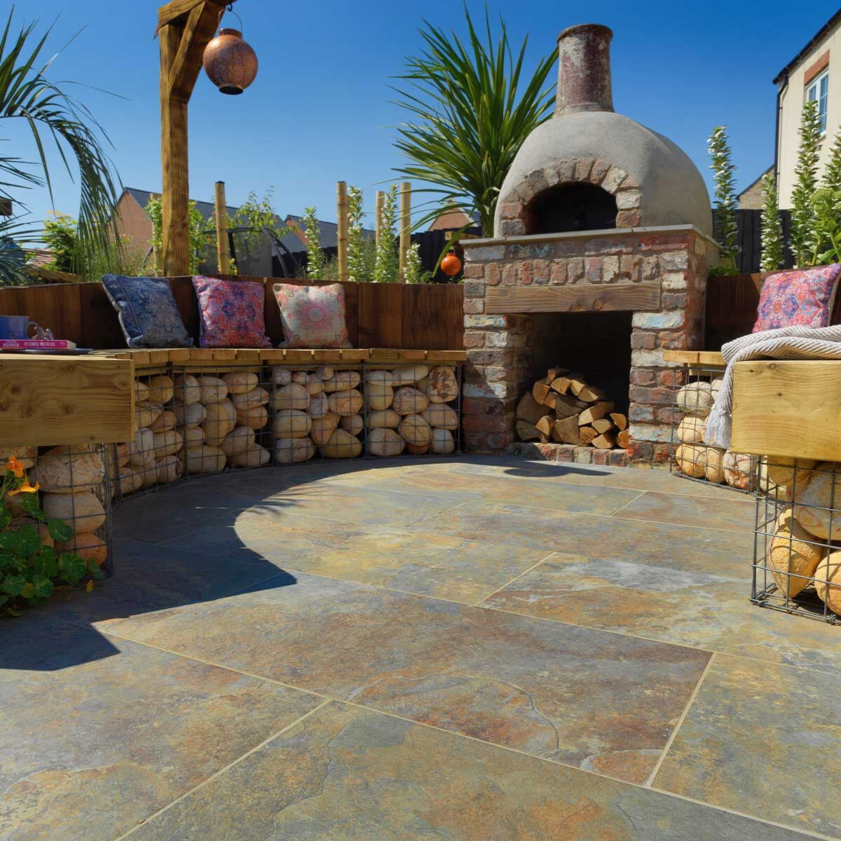 Dolomite Mars Rust - Porcelain Paving Slabs (1000 x 500 mm)