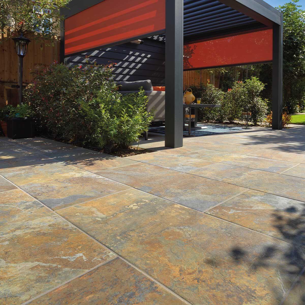 Dolomite Mars Rust - Porcelain Paving Slabs (1000 x 500 mm)