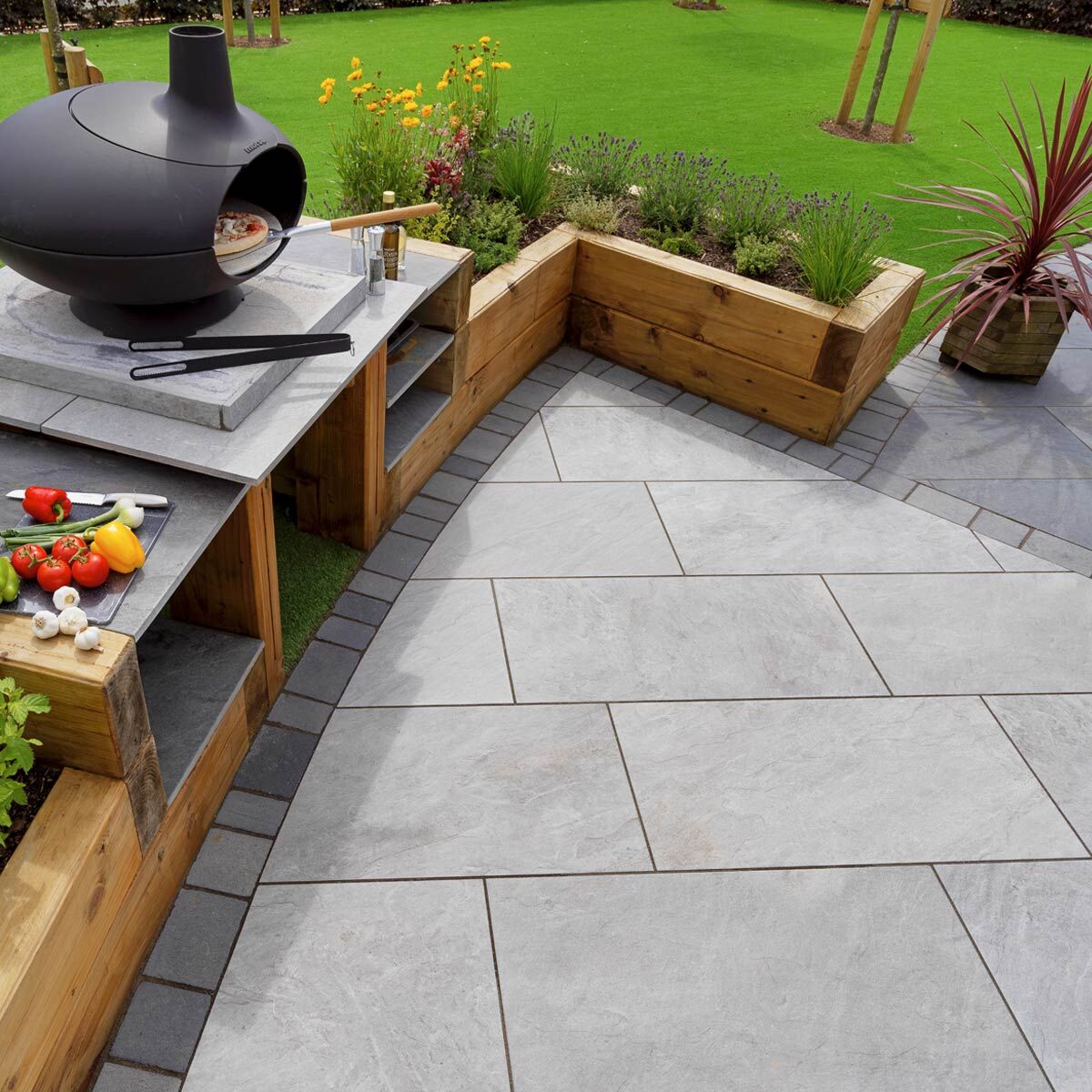 Dolomite Moon - Porcelain Paving Slabs (1000 x 500 mm)