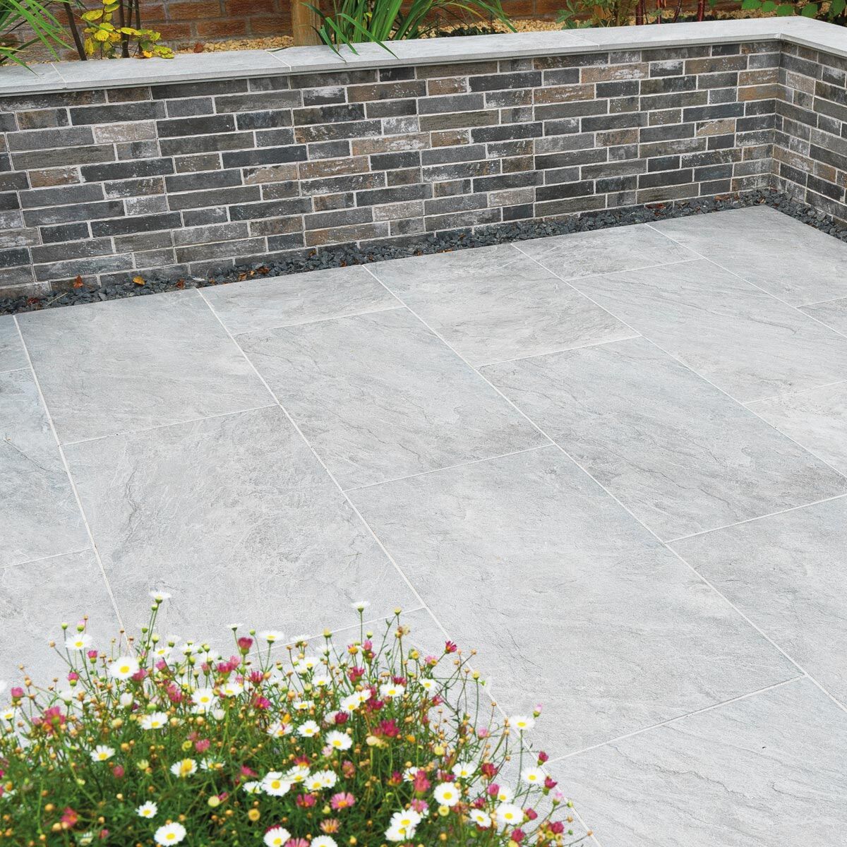 Dolomite White - Porcelain Paving Slabs (1000 x 500 mm)