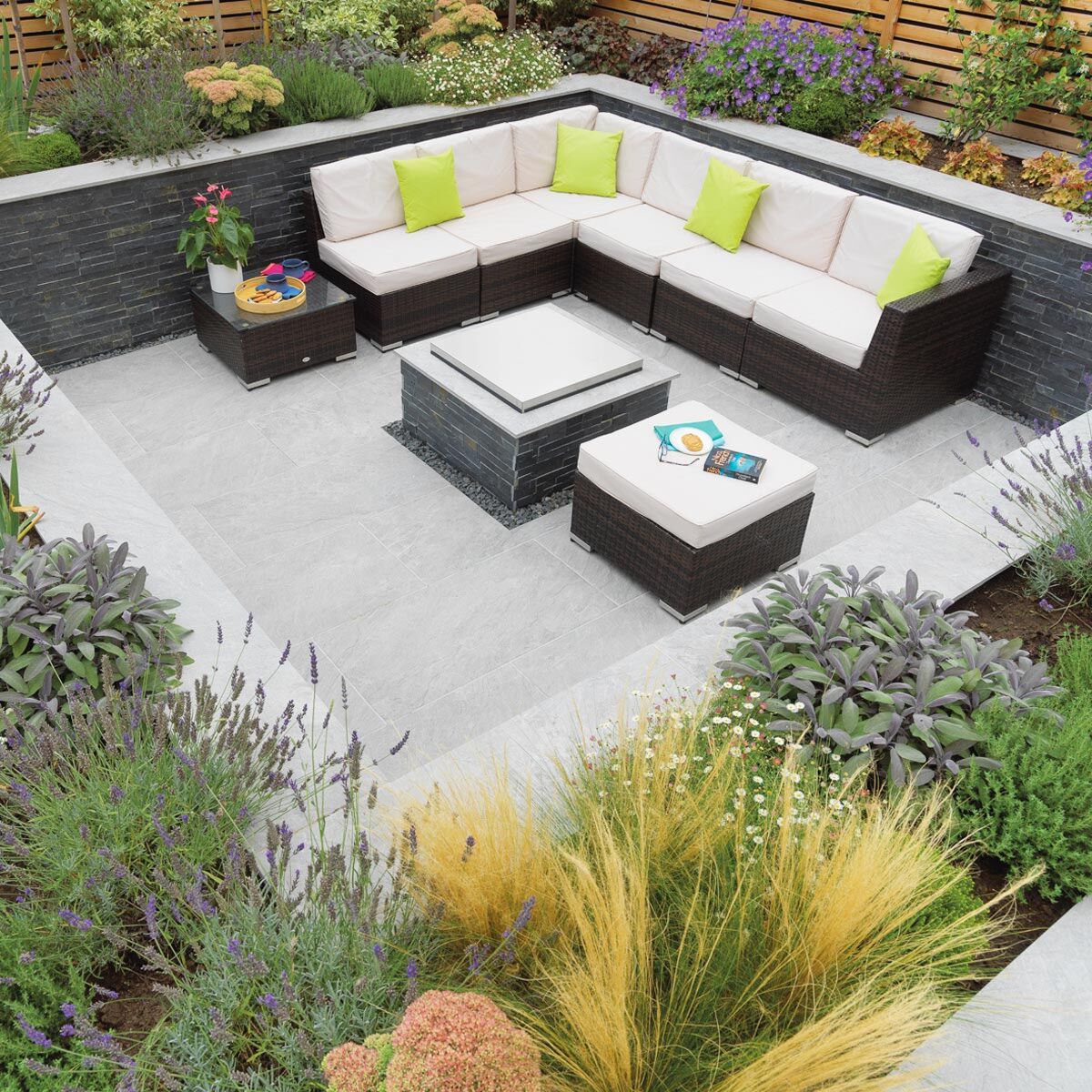 Dolomite White - Porcelain Paving Slabs (1000 x 500 mm)