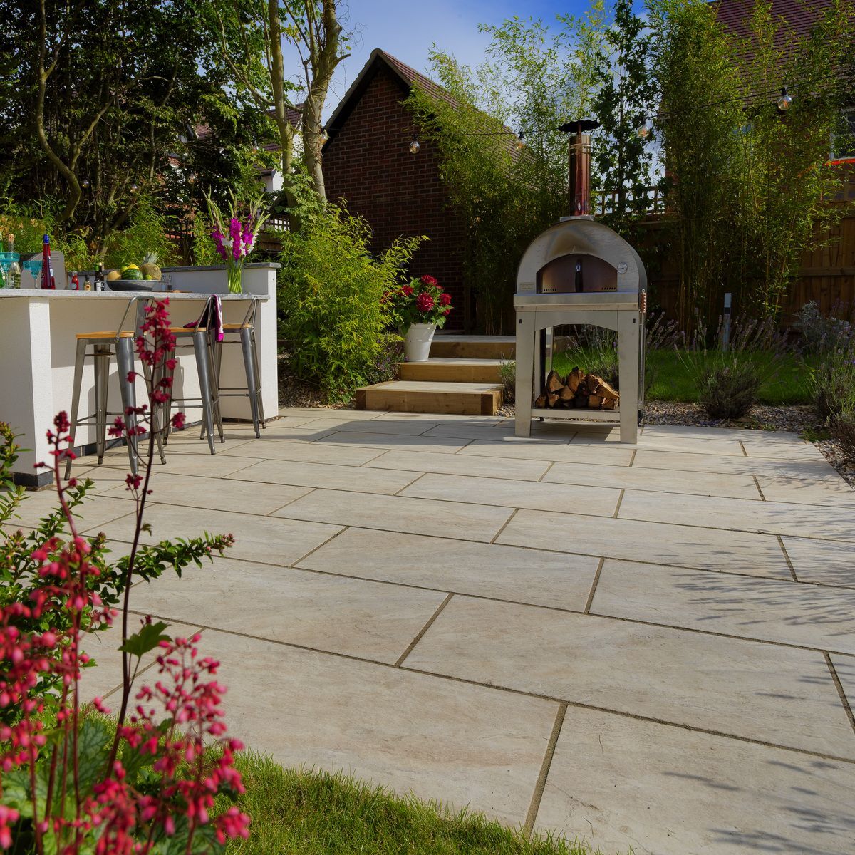 Dolomite Dust - Porcelain Paving Slabs (1000 x 500 mm)