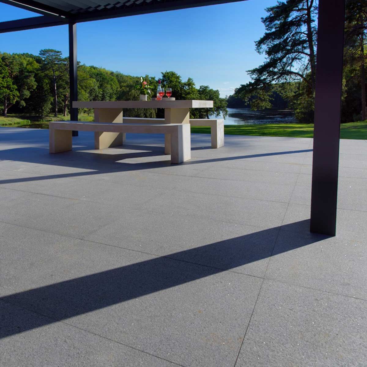 Granite Carbon - Porcelain Paving Slabs (900 x 600 mm)