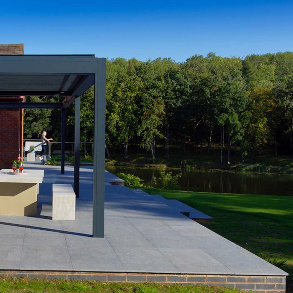 Granite Carbon - Porcelain Paving Slabs (900 x 600 mm)