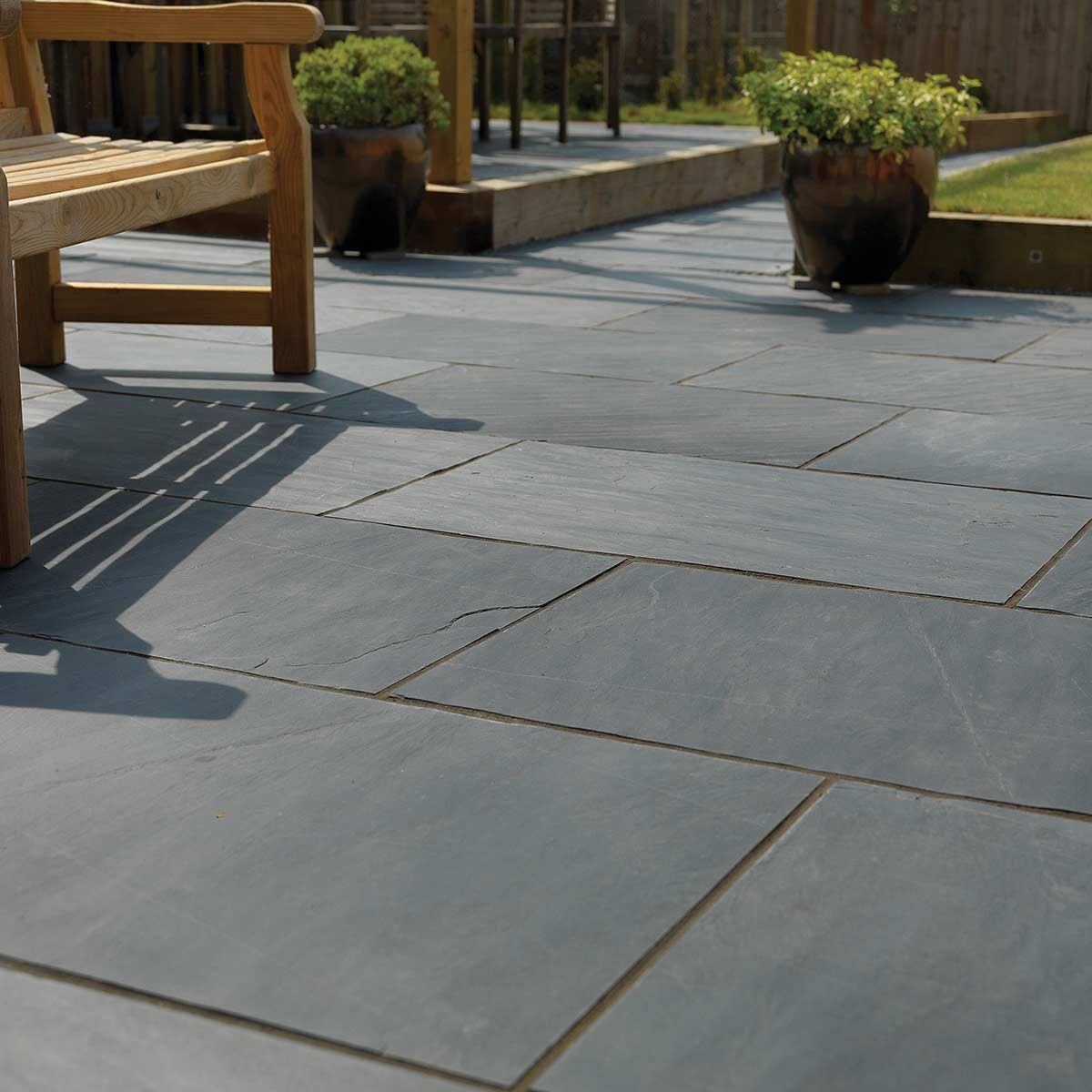 Rio Brazilian Black Slate - Sawn Paving Slabs