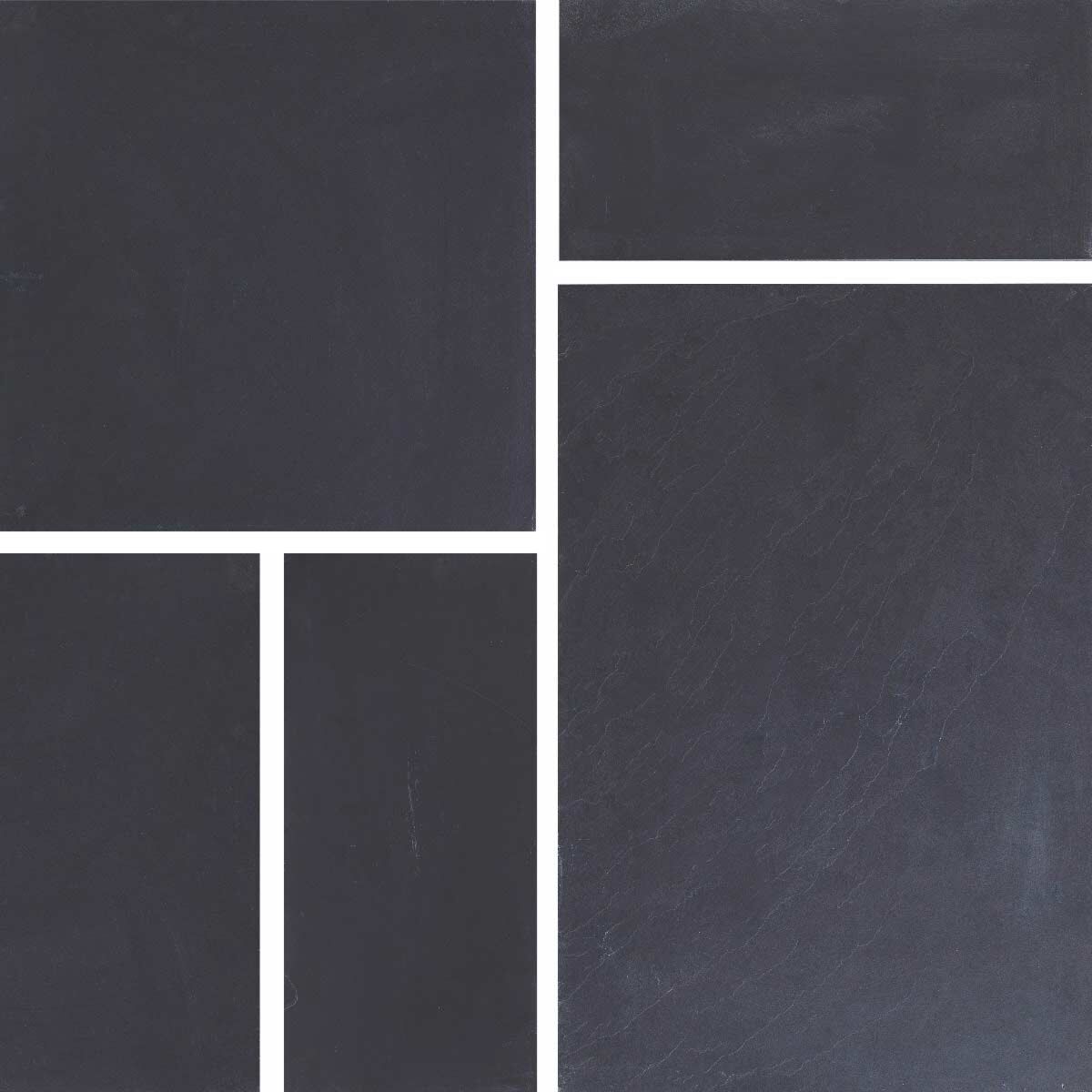 Rio Brazilian Black Slate - Sawn Paving Slabs