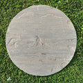Raj Blend Riven Sandstone Circle Paver (600 mm Diameter) - Round Stone Base (8 Circle Pieces)