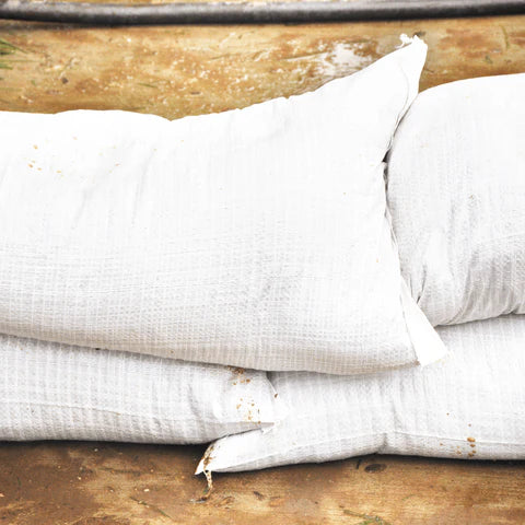 Filled Flood Sandbags