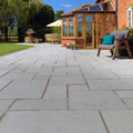 Denby Flagstones - Tumbled Limestone Paving Tudor Antique - Stone Paving Slabs