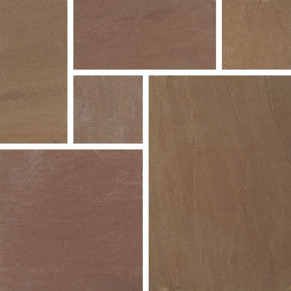 Oxford Flagstones - Tumbled Sandstone Paving - Tudor Antique - Stone Paving Slab