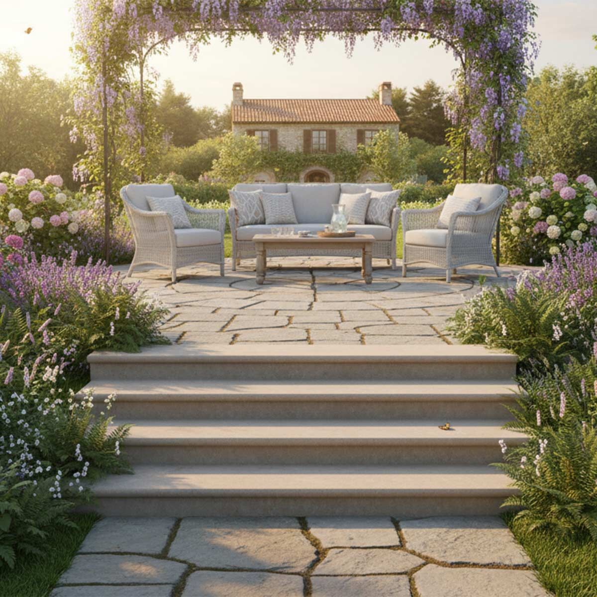 Stone Steps - York Bullnose Steps & Corners